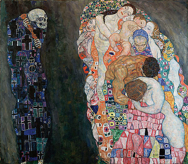 克林姆 Klimt Gustav死亡與生存 Death and Life