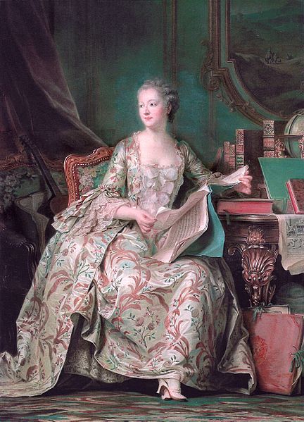 portrait of the Marquise de Pompadour by Maurice Quentin de La Tour